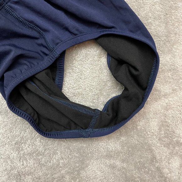 Nike Hydrastrong One Piece Swimsuit Women Size 6/32 Navy Blue Racerback Athletic - Picture 6 of 10